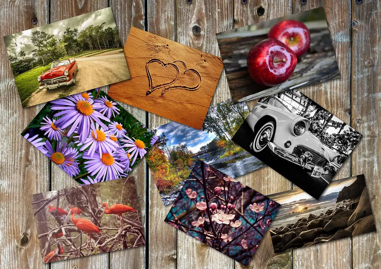 Fotocollage wanddecoratie