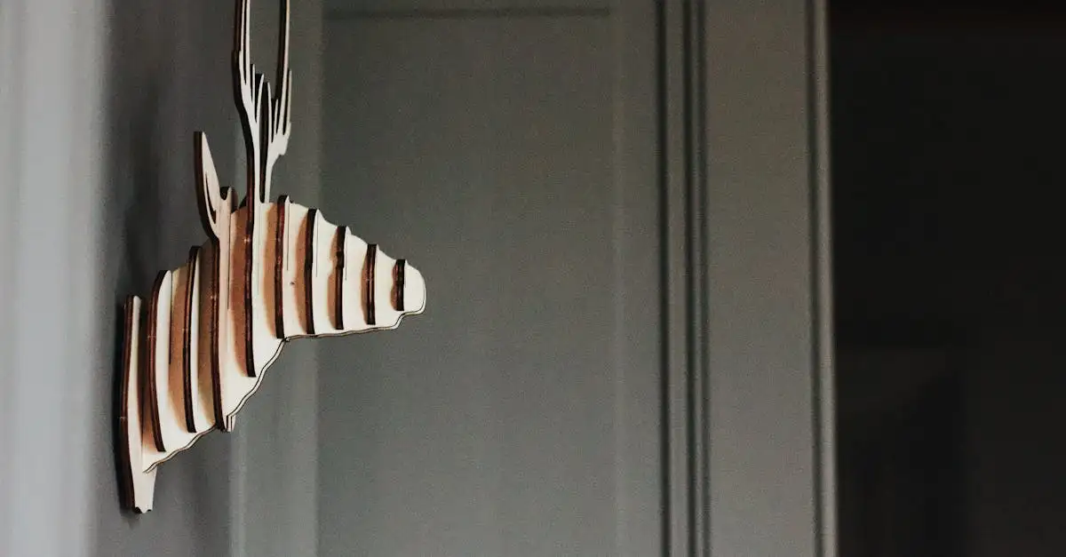 Giraffe wanddecoratie