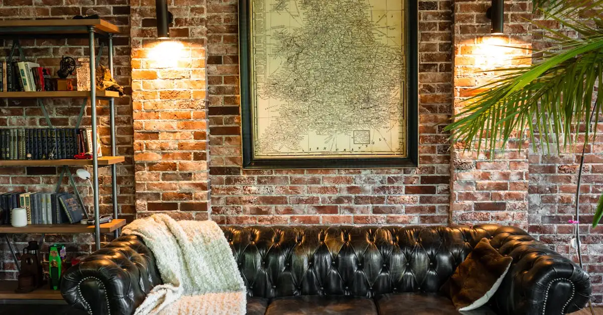 Wanddecoratie woonkamer industrieel