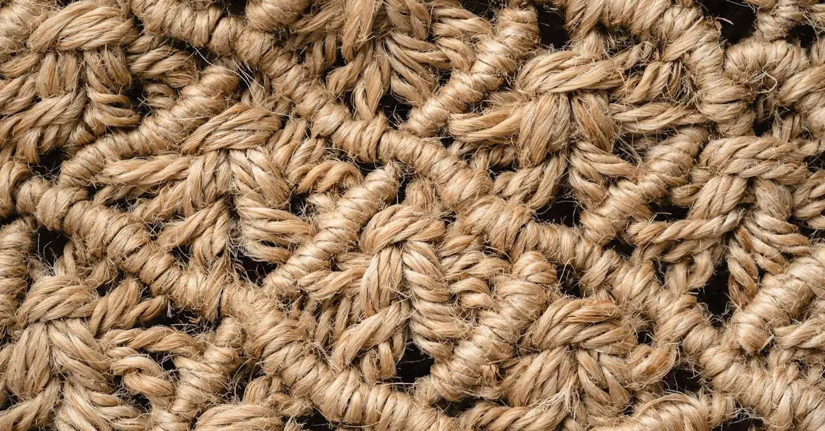 Jute wanddecoratie