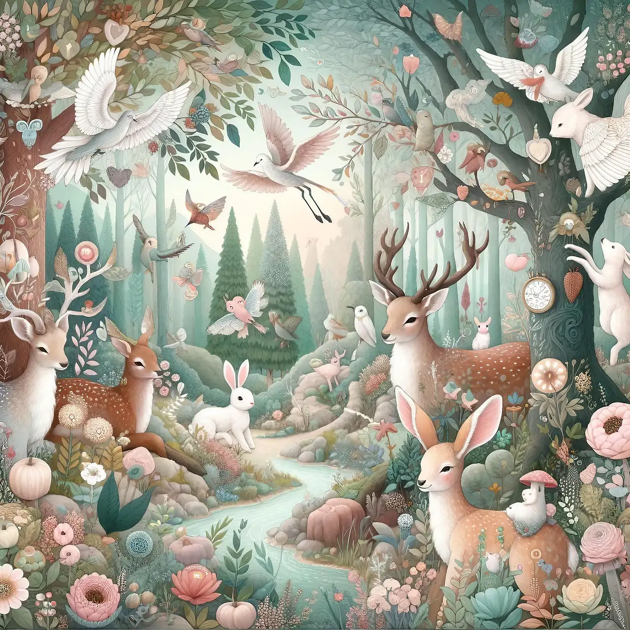 Wanddecoratie dieren kinderkamer
