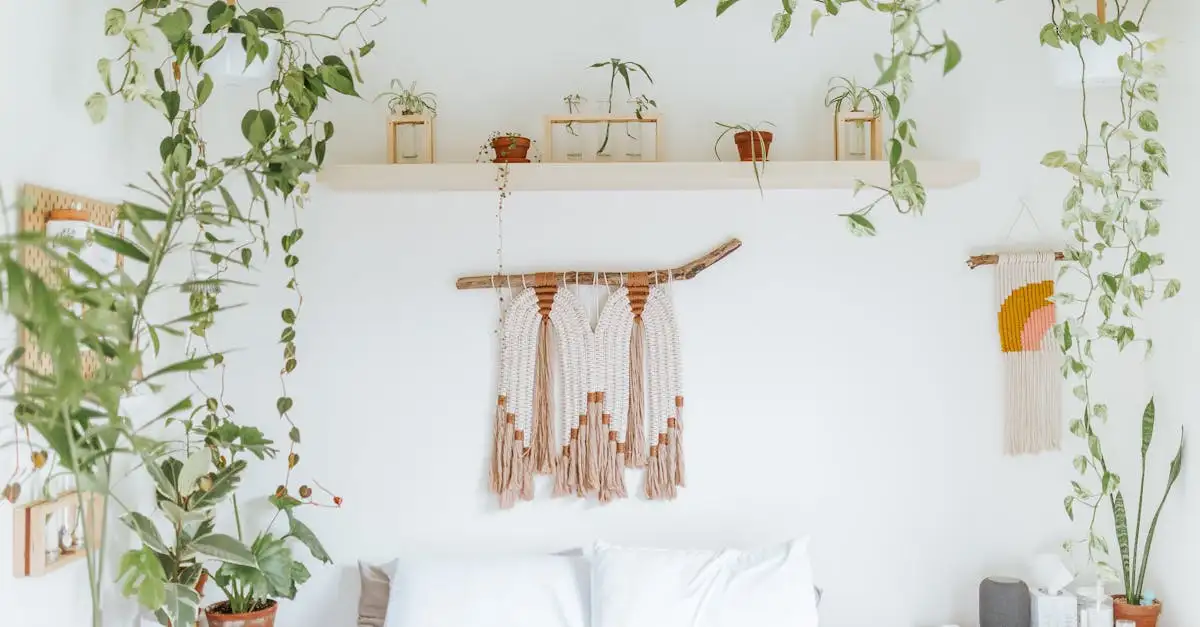 Macrame wanddecoratie