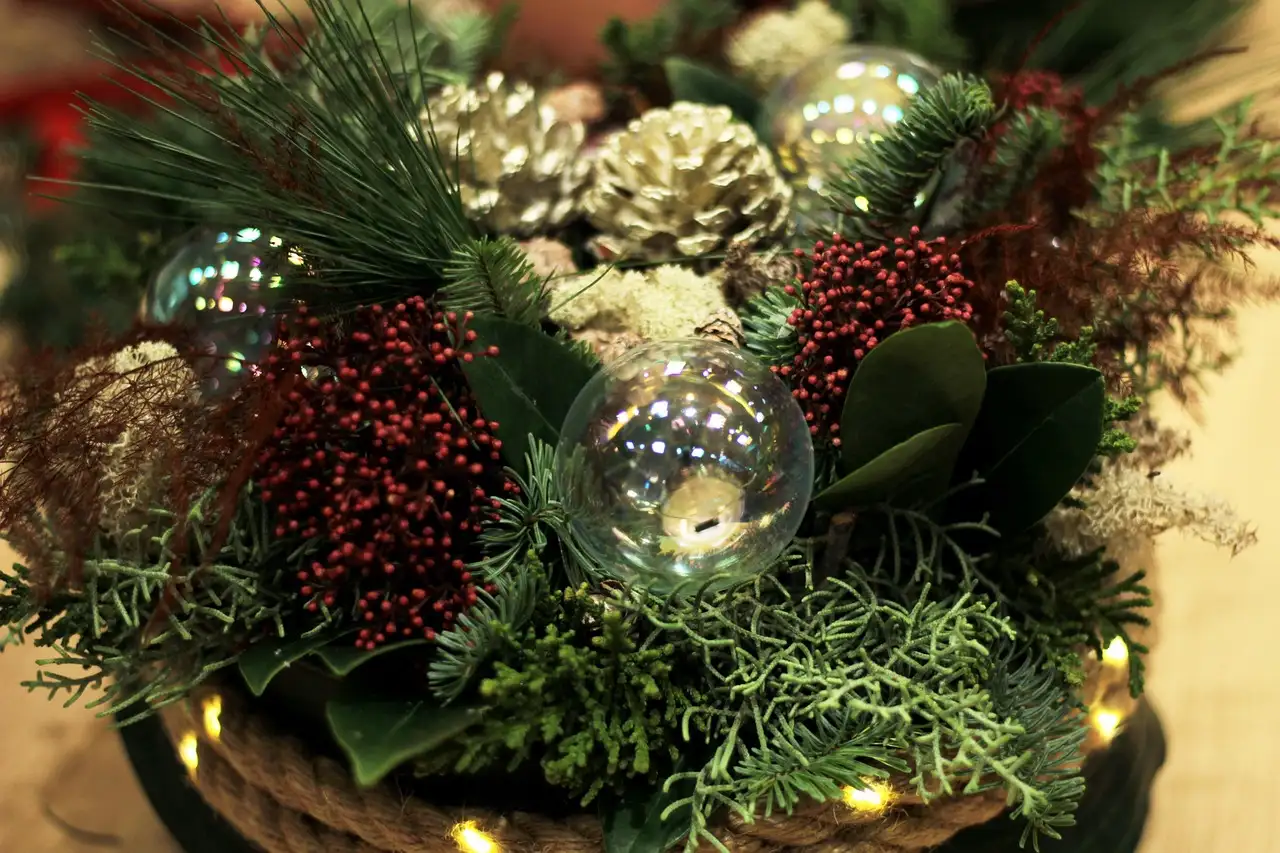 Wanddecoratie met lichtjes