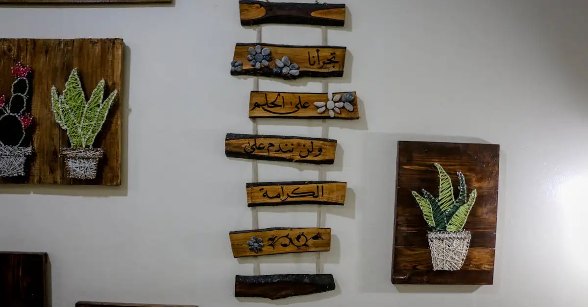 Wanddecoratie hout arabisch kopen | Stijlvolle muurdecoratie