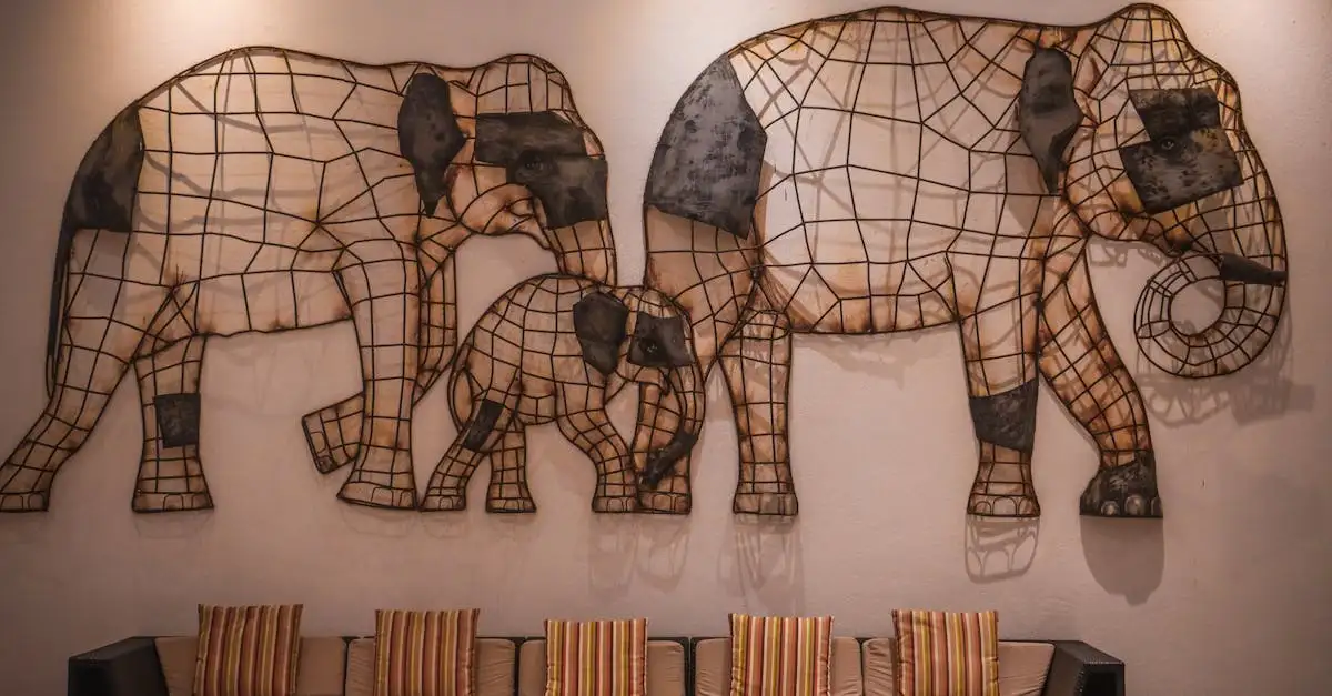 Wanddecoratie woonkamer olifant kopen | Stijlvolle prints