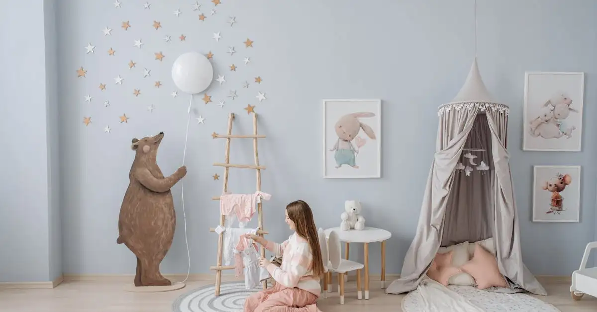 Wanddecoratie zee Montessori voor de kinderkamer